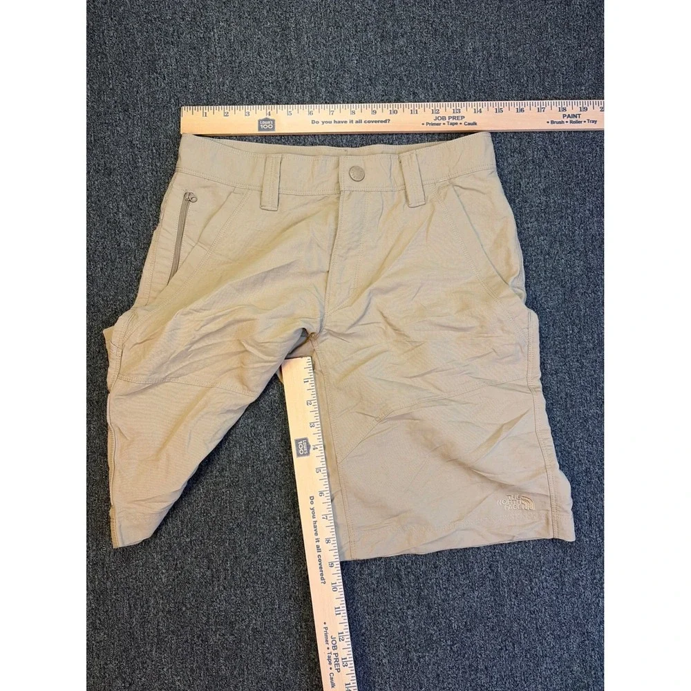 The North Face‎ Mens Horizon Cargo Hiking Shorts Tan Khaki Nylon Size 30